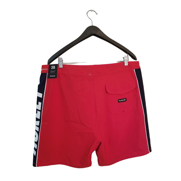 Hurley Phantom Men's Board Stretch Shorts Size 36‎ Length 18 inches Color Red - Picture 2 of 8